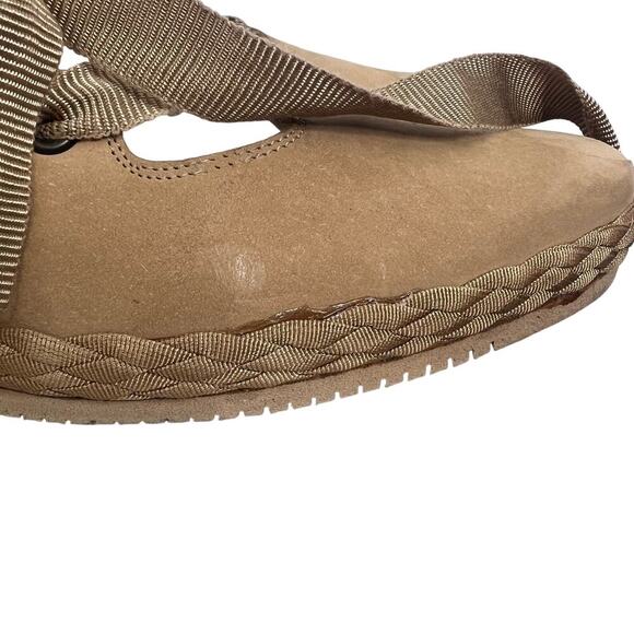 Salvatore Ferragamo Boutique Tan Suede Lace Espadrilles Size 9 - Picture 11 of 11